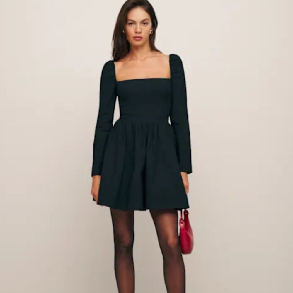 Reformation Parmida Black Dress sz 12